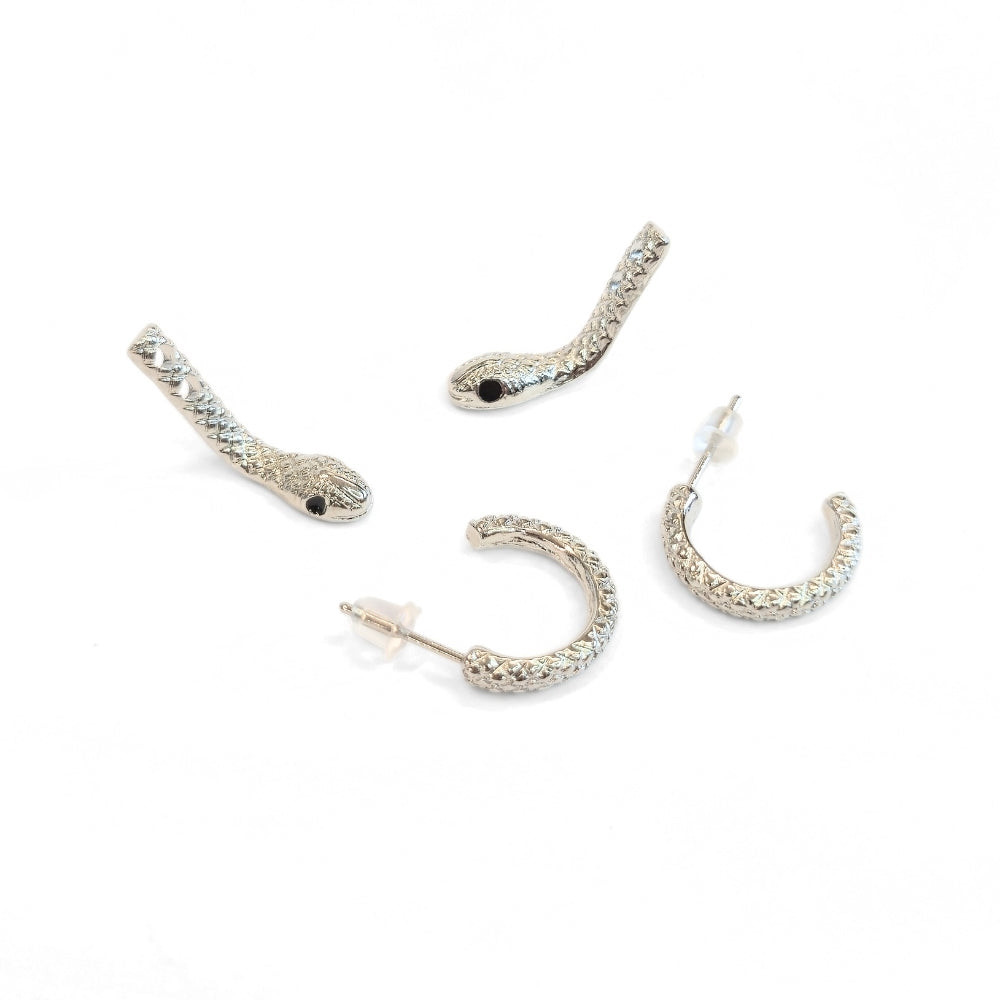 Curious Snake Illusion Earrings
