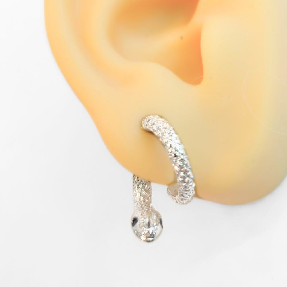 Curious Snake Illusion Earrings