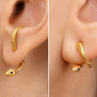 Snake Illusion Studs [Gold] | Earrings