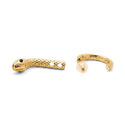 Snake Illusion Studs [Gold] | Earrings