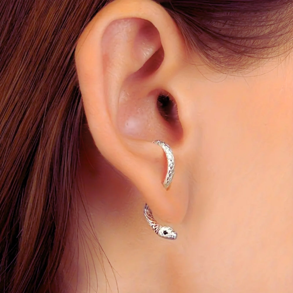 Curious Snake Illusion Earrings