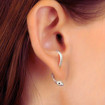 Curious Snake Illusion Earrings