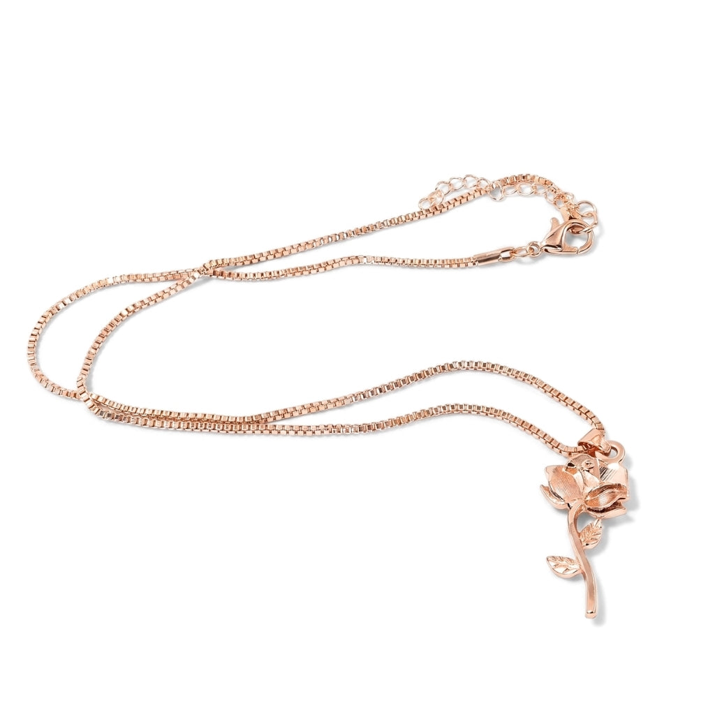 Sparkling Blush Rose | Necklace