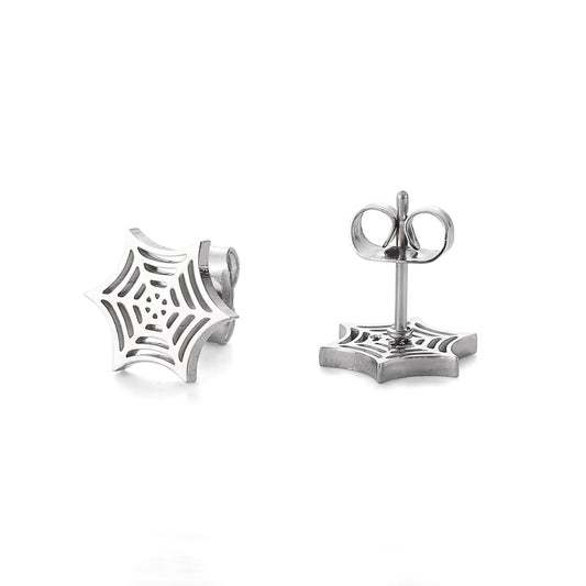 Spider Web Studs | Earrings