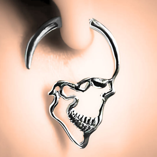 Spiked Skull Earrings