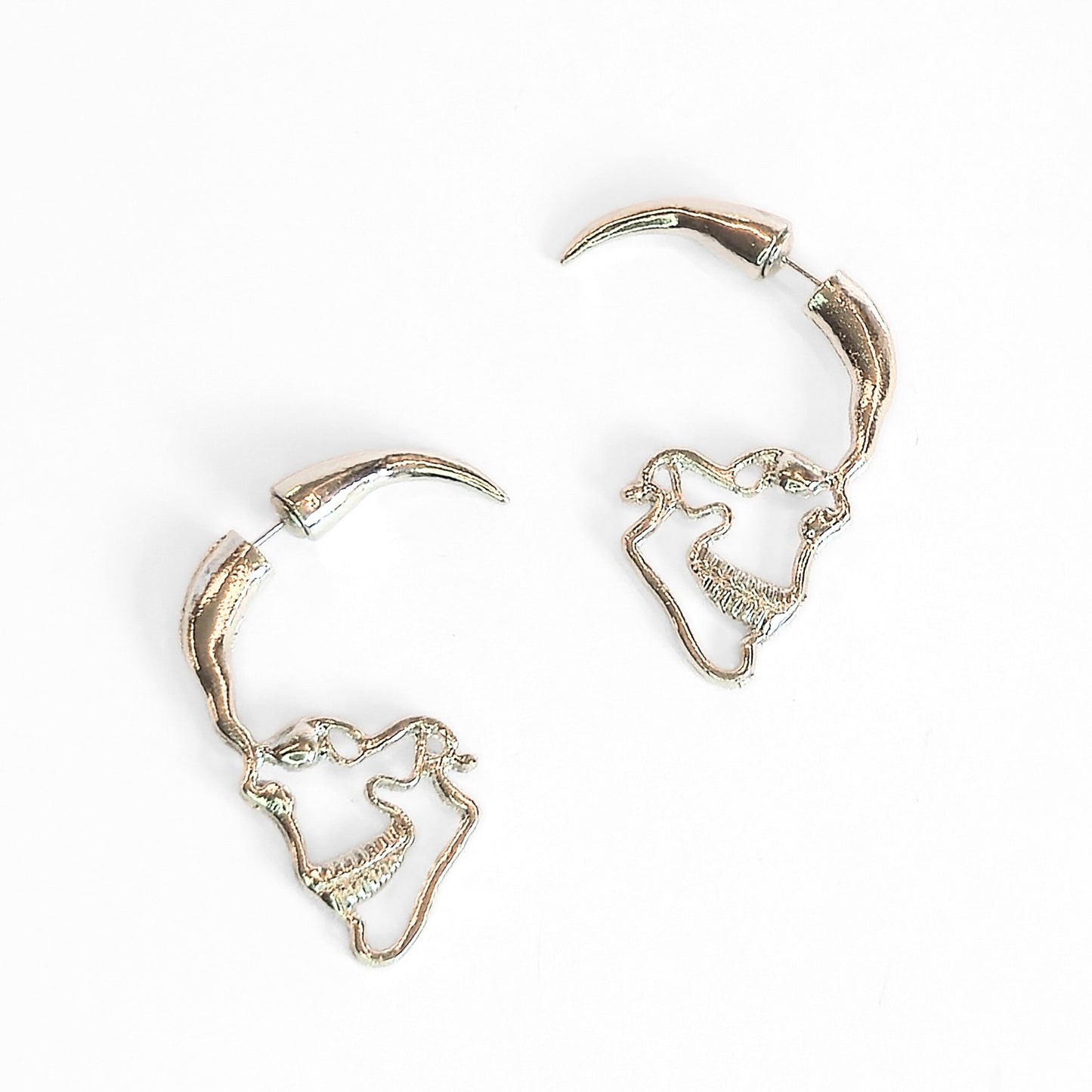 Spiked Skull Earrings