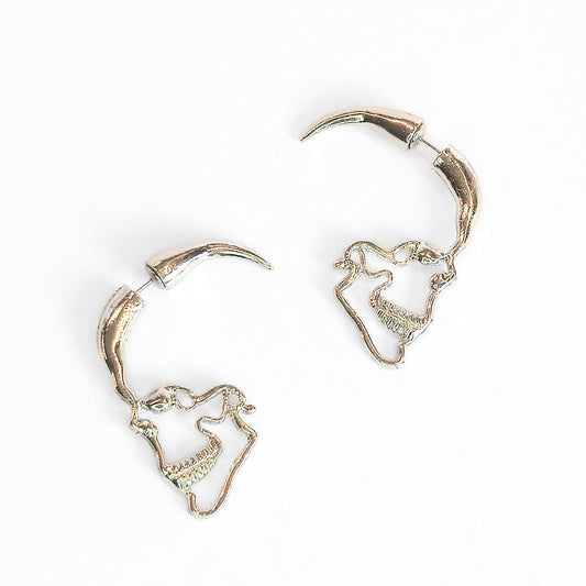 Spiked Skull Earrings