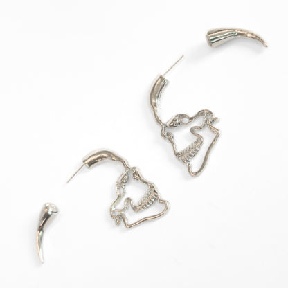 Spiked Skull Earrings