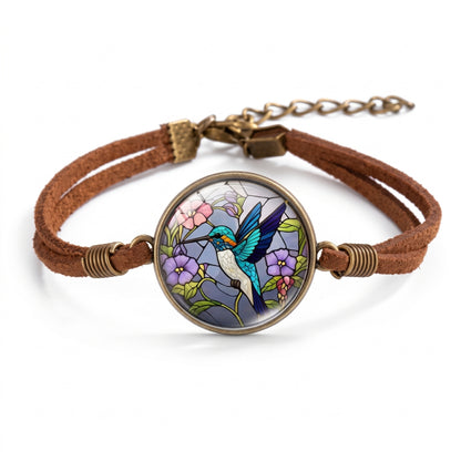 Stained Glass Hummingbird | Bracelet