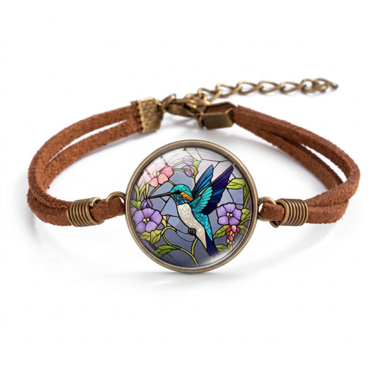 Stained Glass Hummingbird | Bracelet