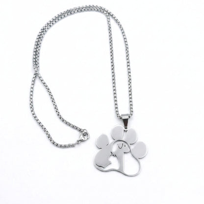 Stainless Steel Pet Love Pendant | Necklace