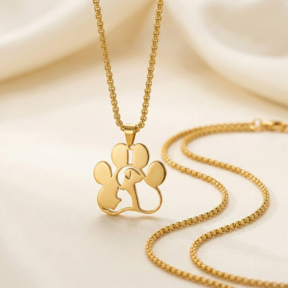 Stainless Steel Pet Love Pendant | Necklace