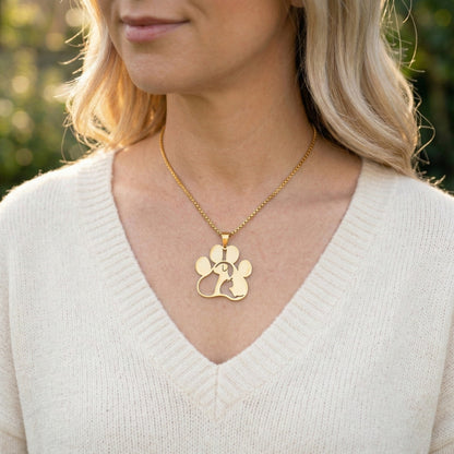 Stainless Steel Pet Love Pendant | Necklace
