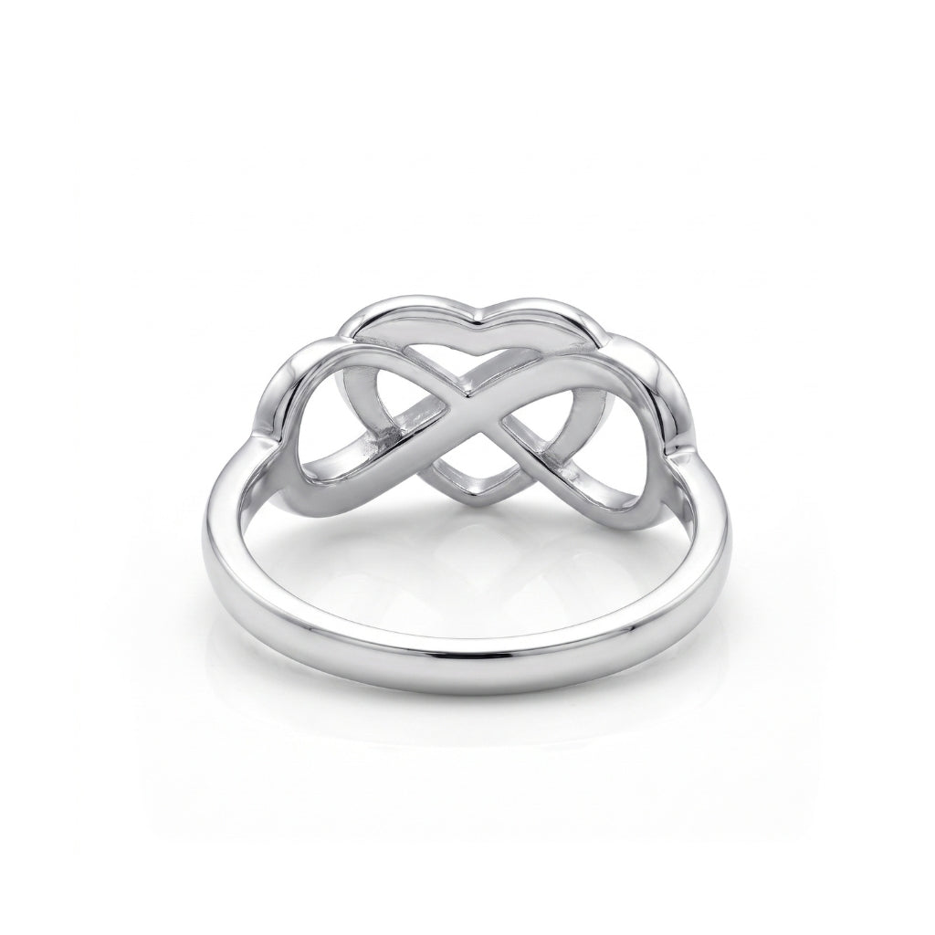 S925 Rose Gold Infinity Heart | Ring
