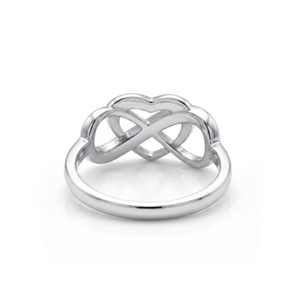 S925 Rose Gold Infinity Heart | Ring