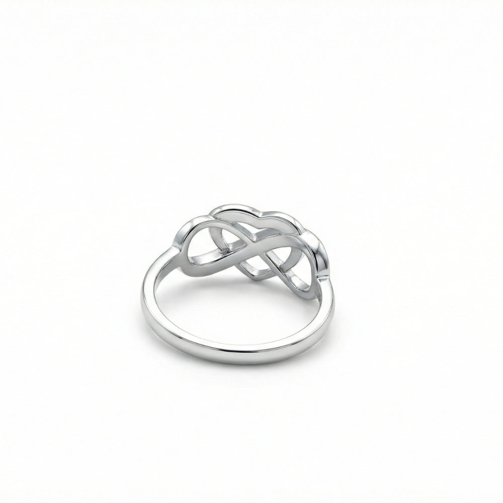 Bague Cœur Infini en Argent Sterling Plaqué Or Rose