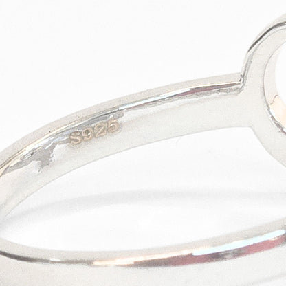 Sterling Silver Rose Gold Infinity Heart Ring