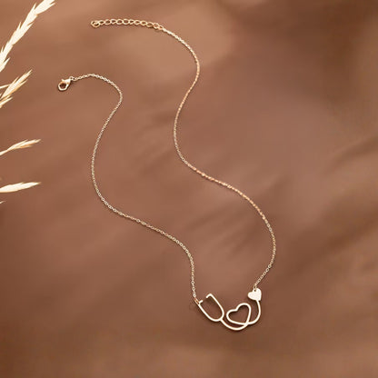 Stethoscope Silhouette | Necklace
