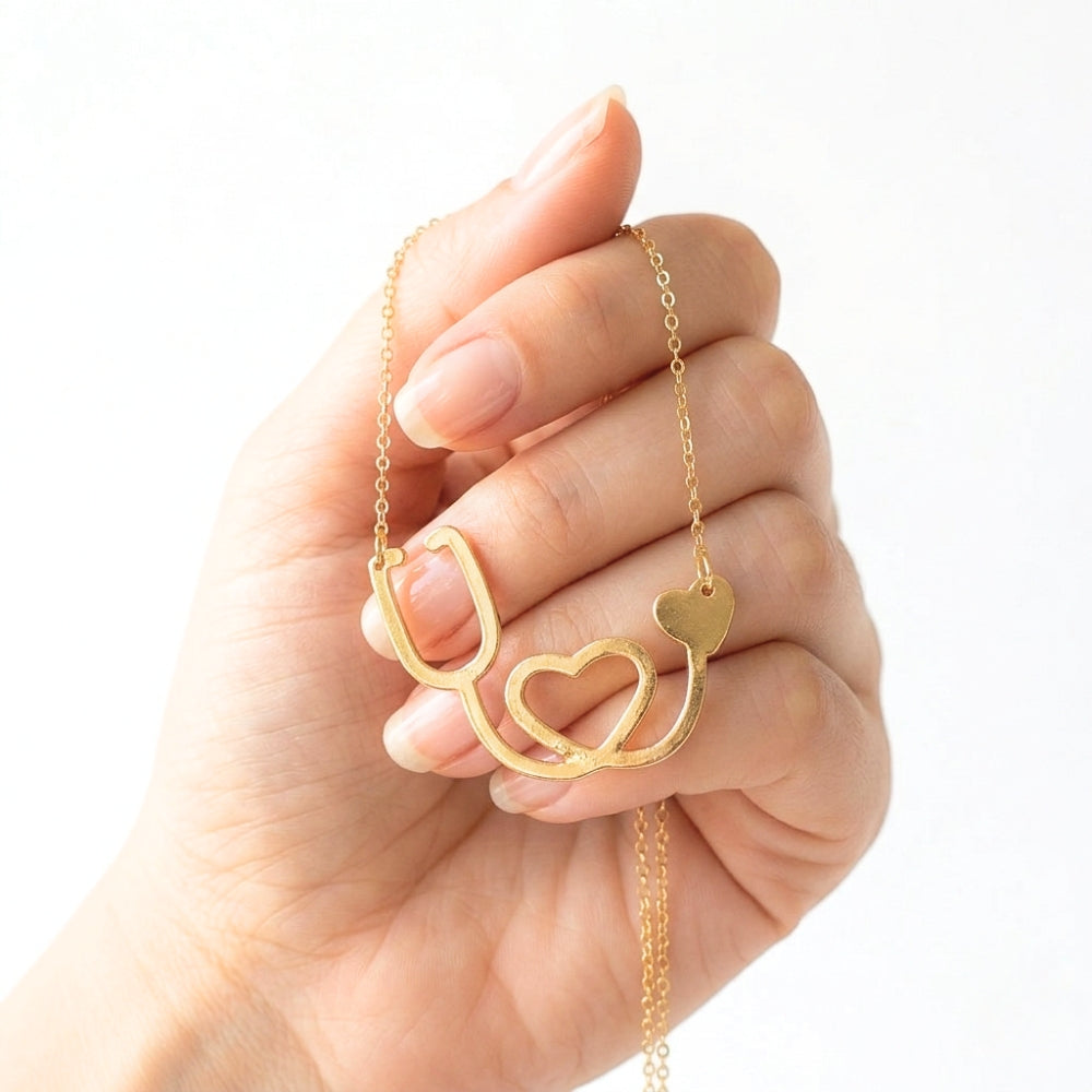Stethoscope Silhouette | Necklace