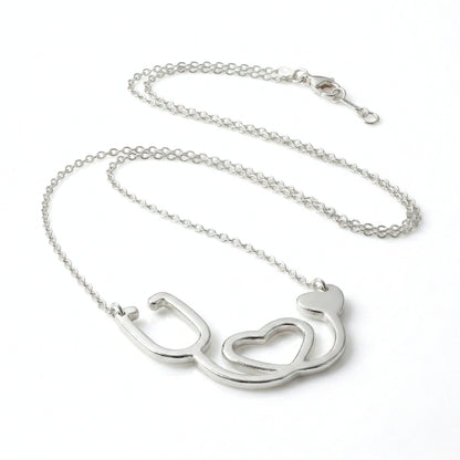 Stethoscope Silhouette | Necklace