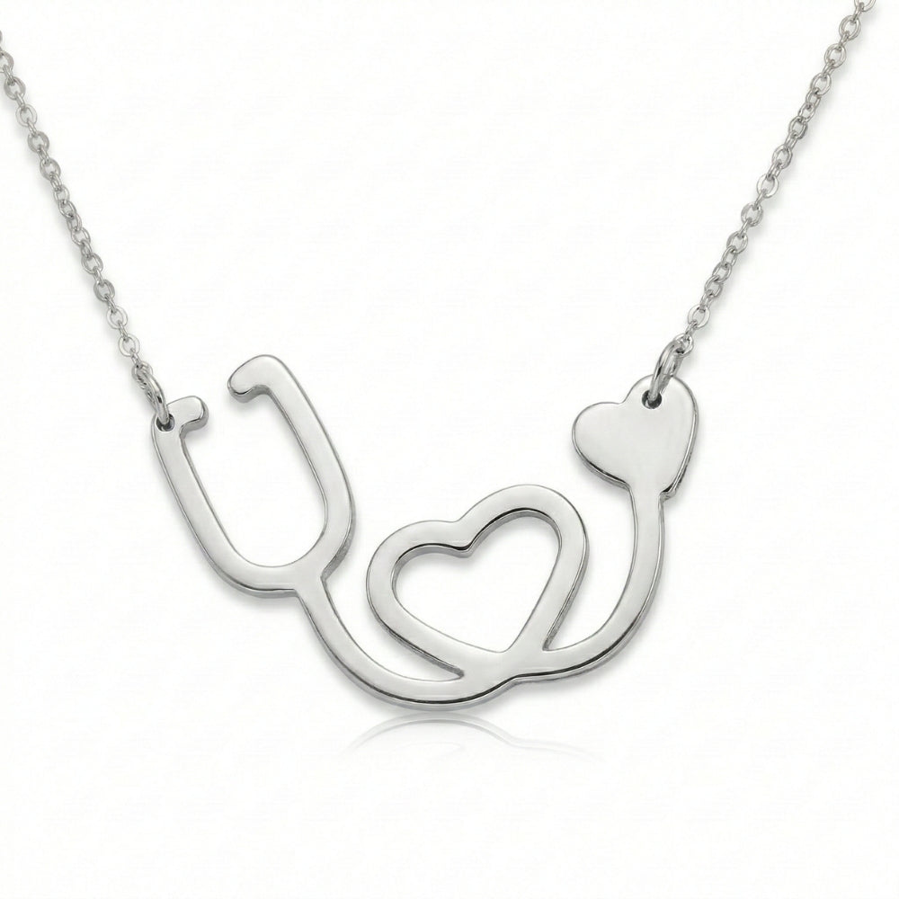 Stethoscope Silhouette | Necklace