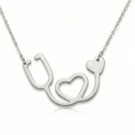 Stethoscope Silhouette | Necklace