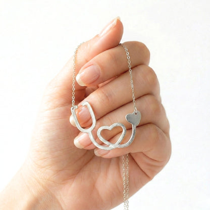 Stethoscope Silhouette | Necklace