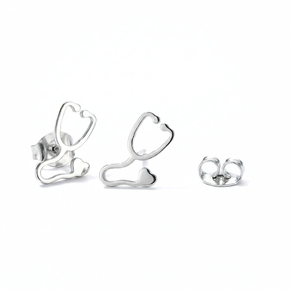 Stethoscope Minimalist Studs | Earrings