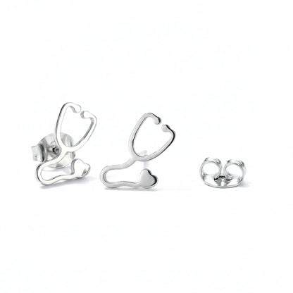 Stethoscope Minimalist Studs | Earrings