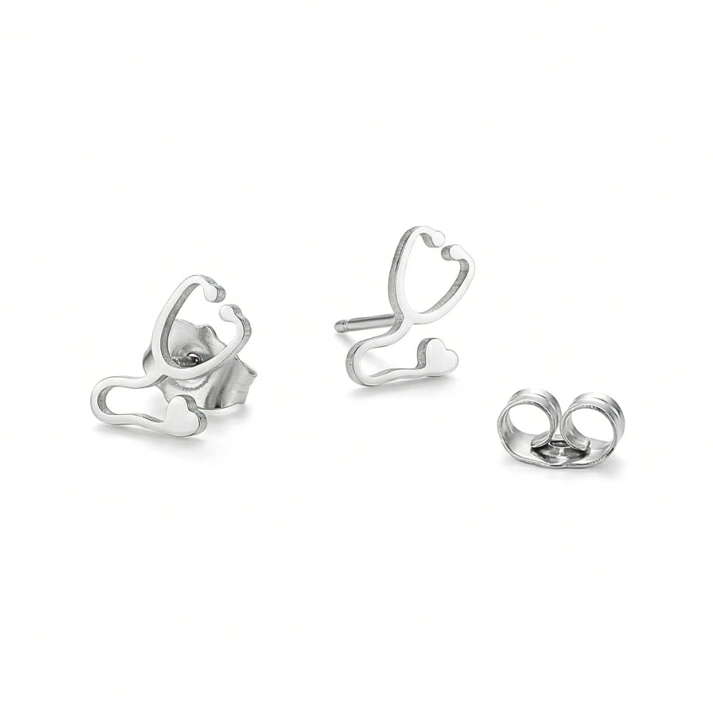 Stethoscope Minimalist Studs | Earrings
