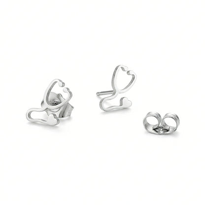 Stethoscope Minimalist Studs | Earrings