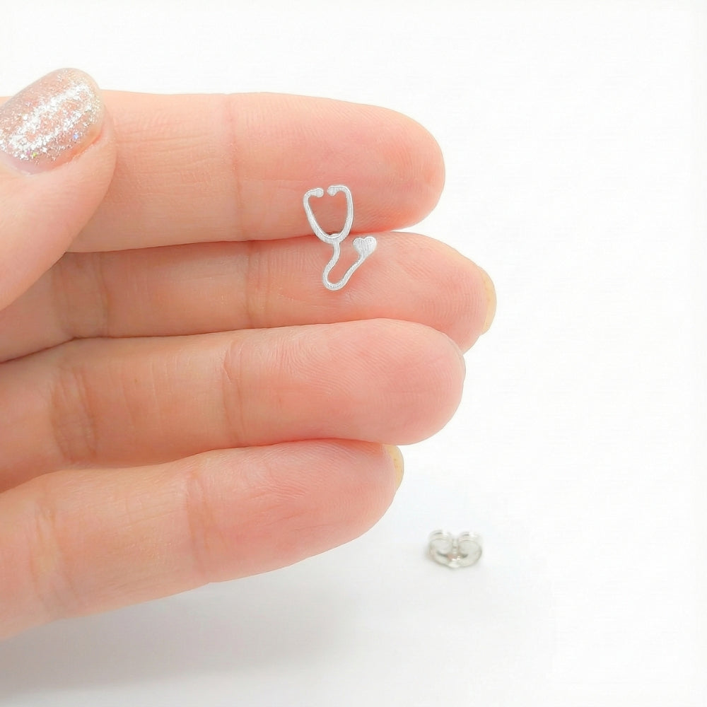 Stethoscope Minimalist Studs | Earrings