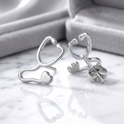 Stethoscope Minimalist Studs | Earrings