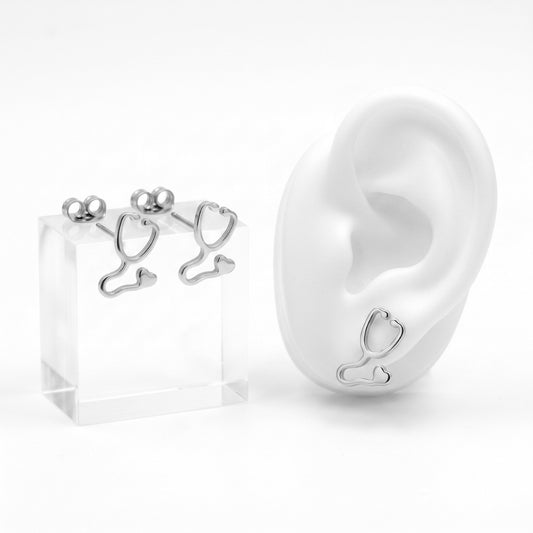 Stethoscope Minimalist Studs | Earrings