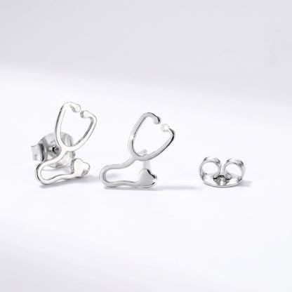 Stethoscope Minimalist Studs | Earrings
