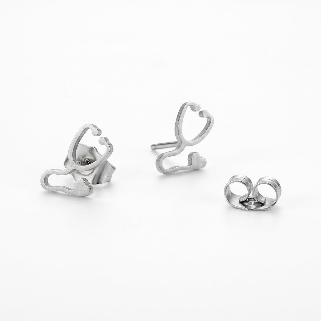 Stethoscope Minimalist Studs | Earrings