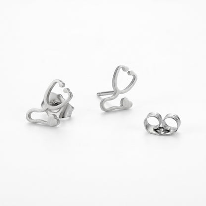 Stethoscope Minimalist Studs | Earrings
