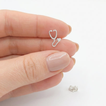 Stethoscope Minimalist Studs | Earrings