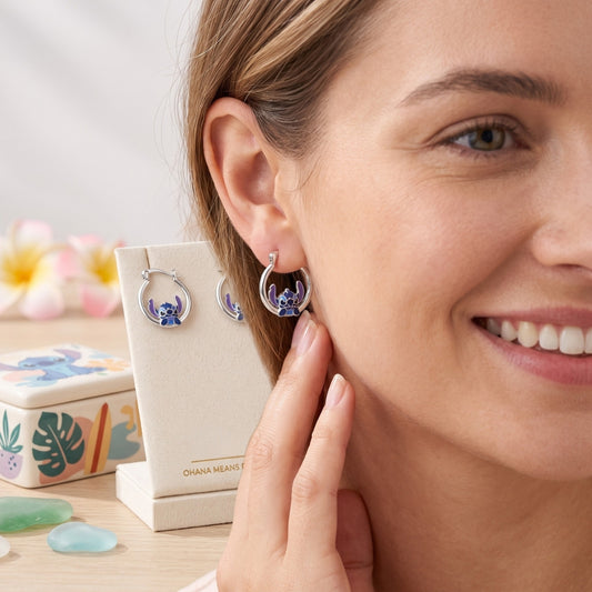 Silver Stitch Hoops | Earrings