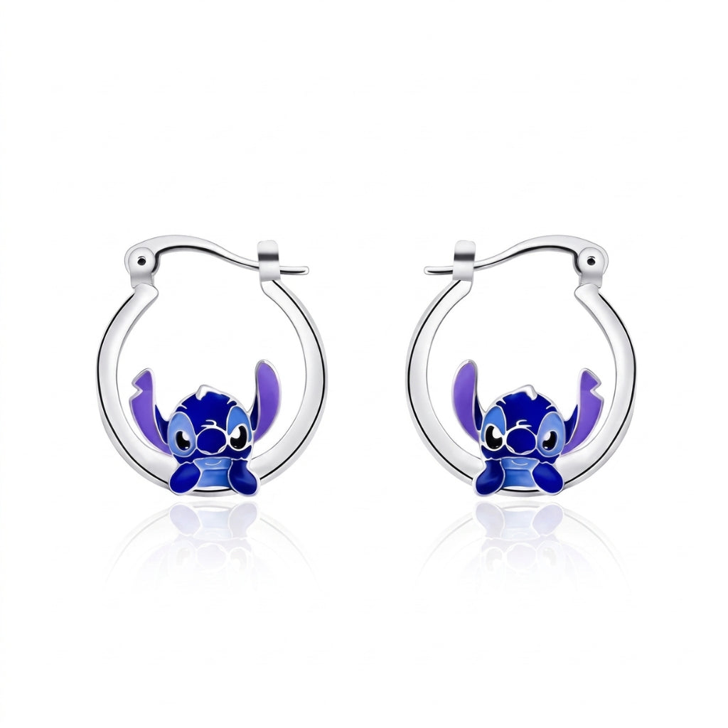 Silver Stitch Hoops | Earrings