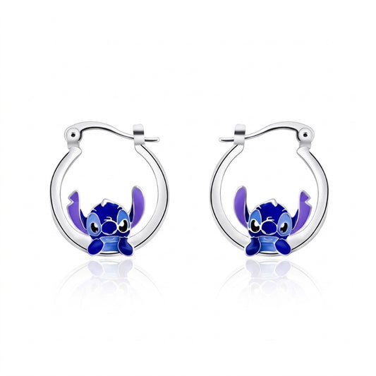 Silver Stitch Hoops | Earrings
