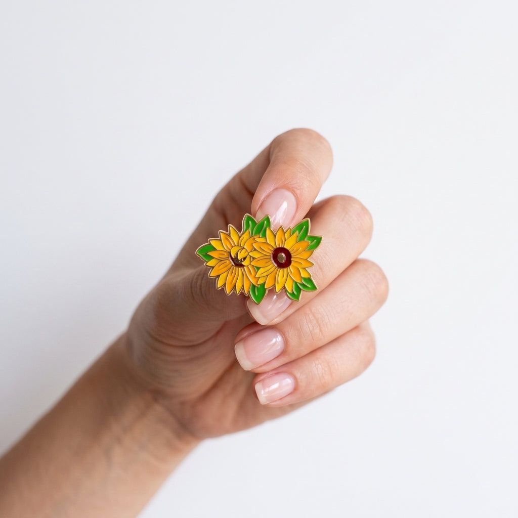 Sunflower Pair | Collectible Pin