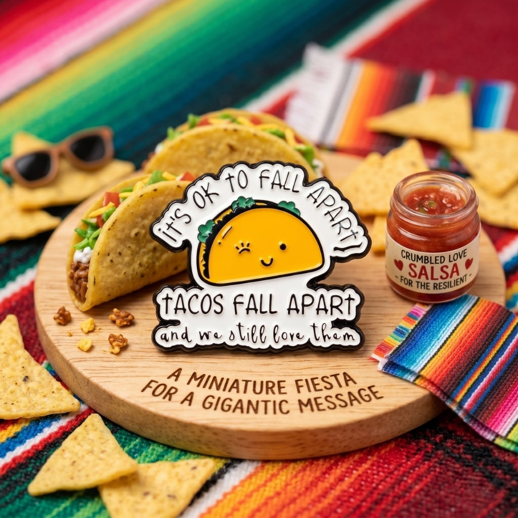 It's Ok To Fall Apart (Tacos Fall Apart) | Collectible Pin