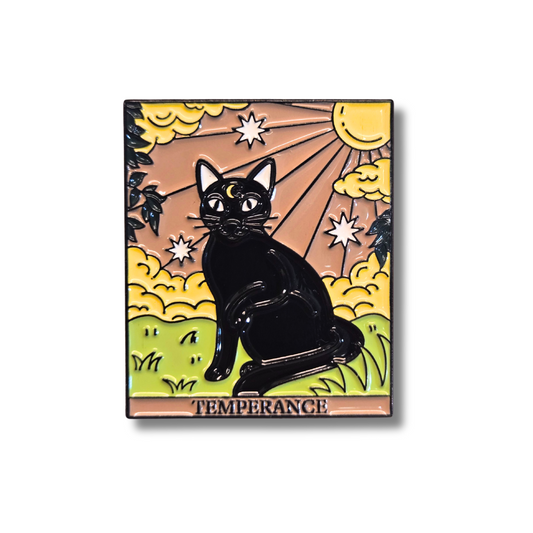 "Temperance" Cat Tarot Card | Collectible Pin