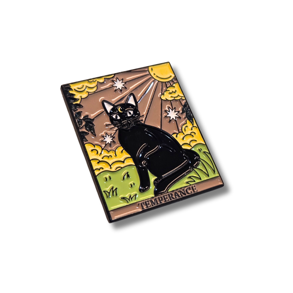 "Temperance" Cat Tarot Card | Collectible Pin