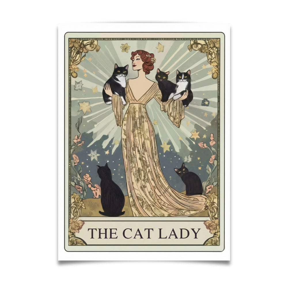 La Dame aux Chats | Impression sur toile