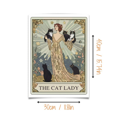 La Dame aux Chats | Impression sur toile