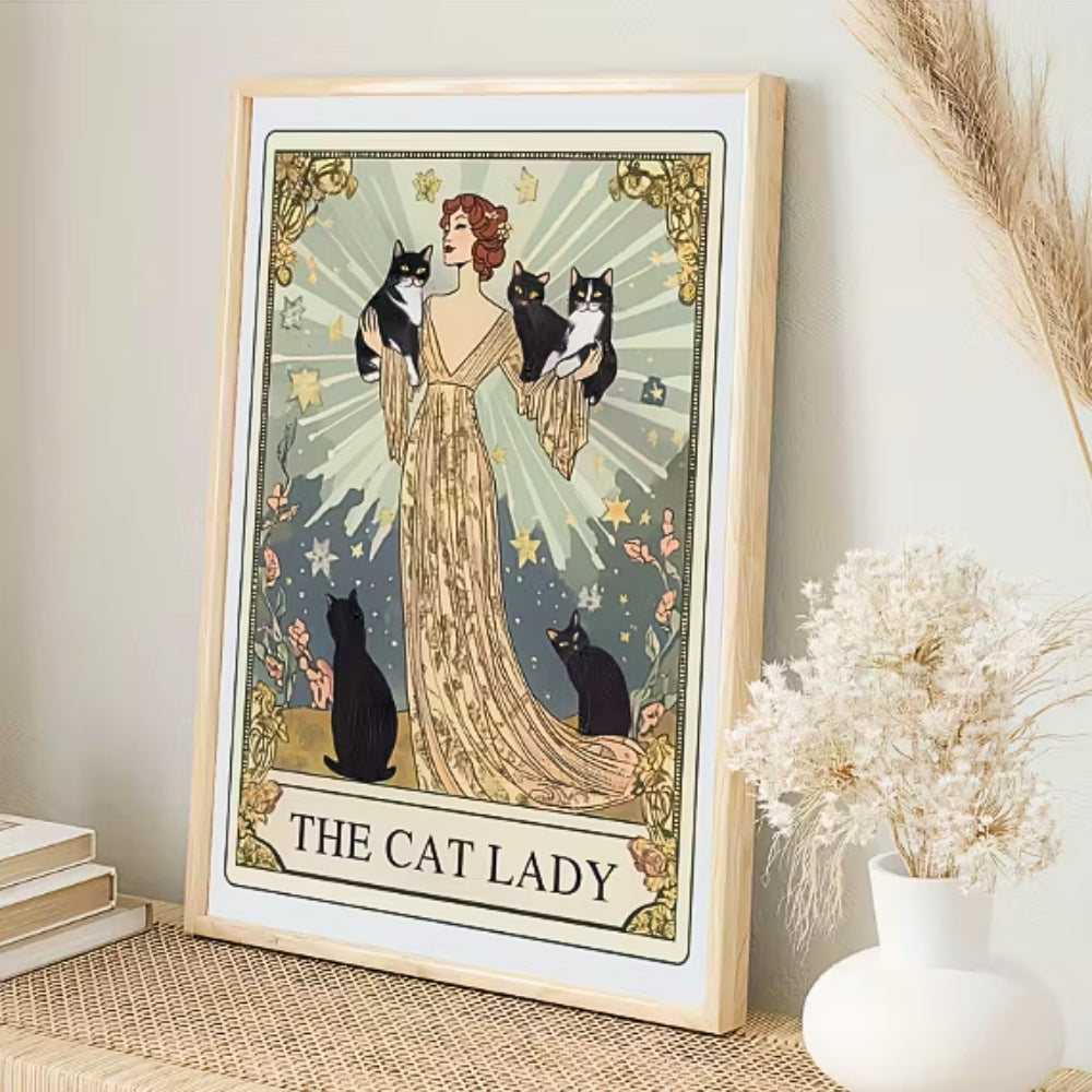La Dame aux Chats | Impression sur toile