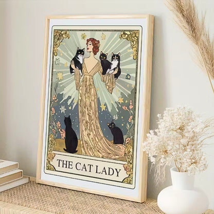 La Dame aux Chats | Impression sur toile