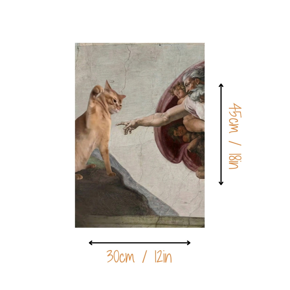 The Creation of Cat | Canvas Art Print